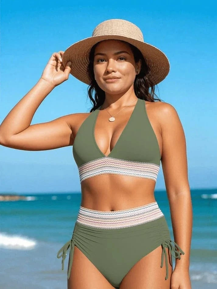 بيكيني أنيق عالي الخصر أنيق